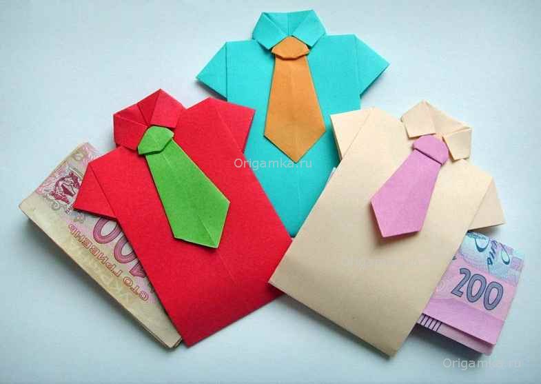 Как сделать рубашку-оригами - Оригами из бумаги