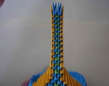 Модульное оригами «Царевна лебедь»