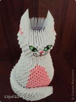 Модульное оригами «Кошка»