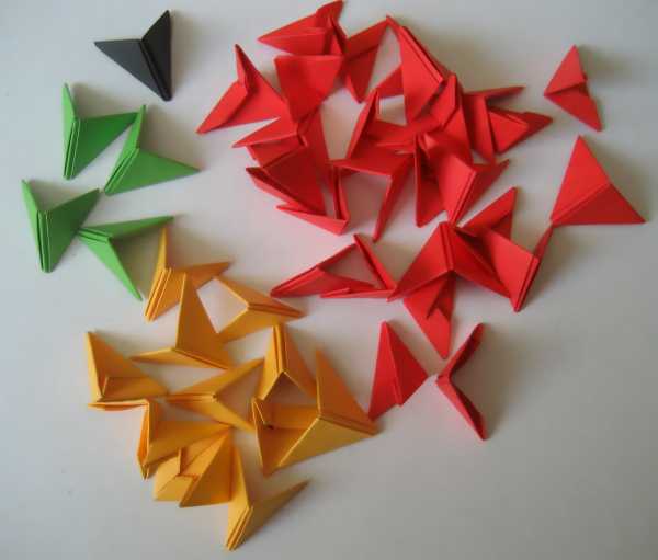 Модульное оригами «Рыбка-клоун». Мастер-класс с пошаговым фото