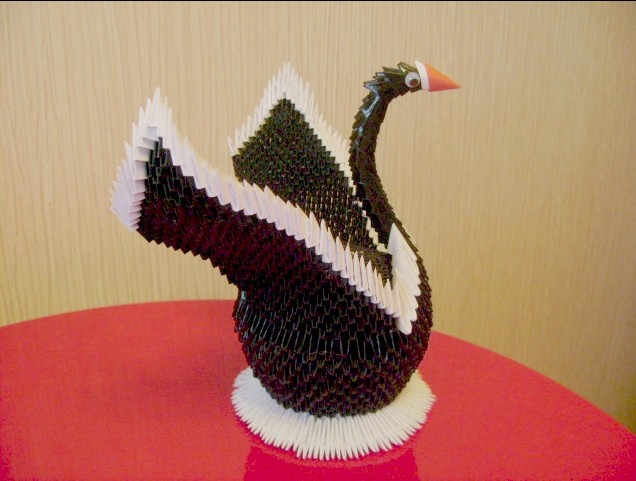Модульное оригами Лебедь