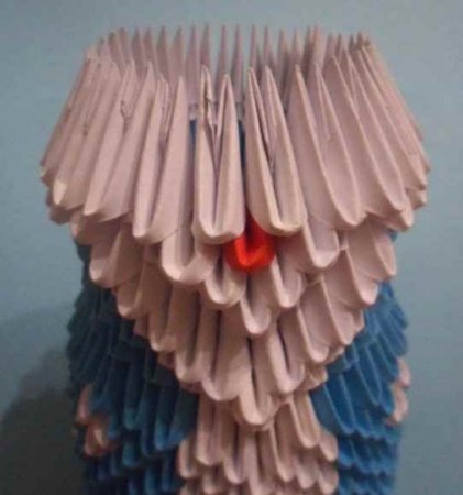 Модульное оригами "Дед Мороз"