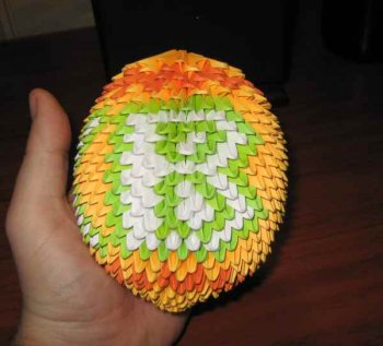 Модульное оригами "Пасхальное яйцо"