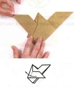 Оригами «Летучая мышь»