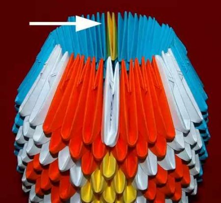 Матрешка модульное оригами