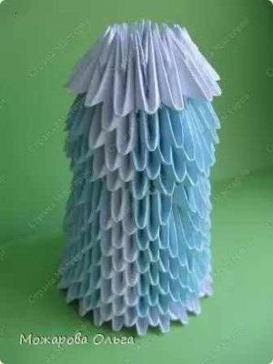 Модульное оригами «Снегурочка»