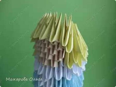 Модульное оригами «Снегурочка»