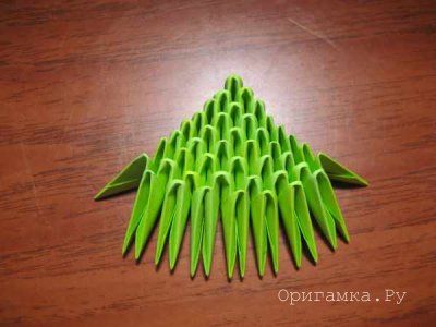Модульное оригами «Кактус в горшочке»