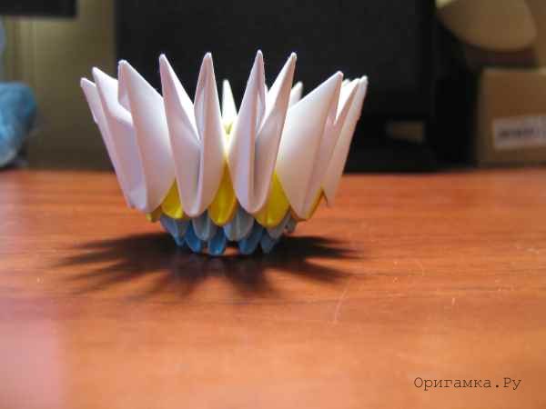Модульное оригами «Ваза» для начинающих пошагово с фото