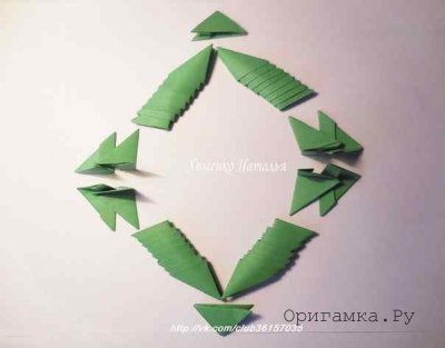 Модульное оригами для детей «Человечек»