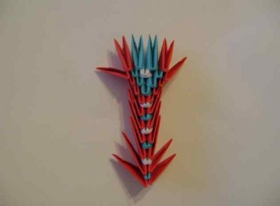 Жар-птица модульное оригами. Мастер-класс