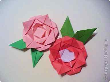 Оригинальная роза оригами