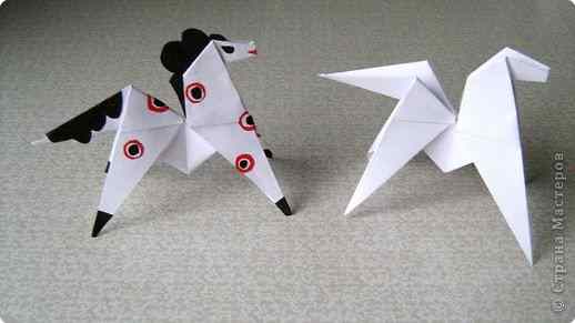 Лошадь оригами из бумаги | Origami paper horse