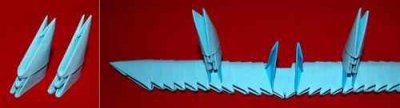 Модульное оригами самолет