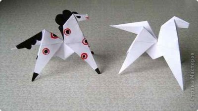 Оригами лошадь для детей