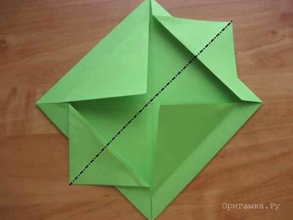 Разбираем простые схемы по созданию кораблика в технике оригами из бумаги