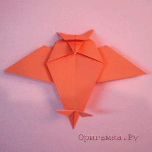 Сова в технике оригами