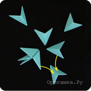 Модульное оригами яйцо