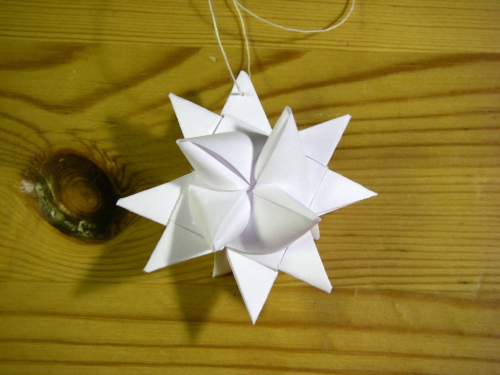 Оригами звезда схема