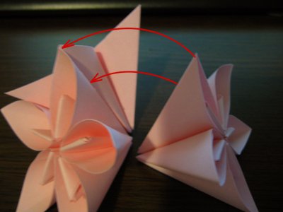 Оригами «Шар из цветов»