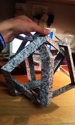 Модульное оригами из пентагонов