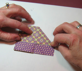 Бабочка оригами из бумаги для скрапбукинга